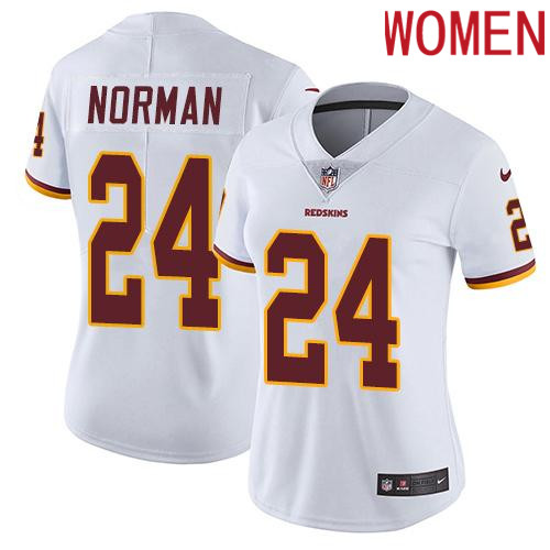 2019 Women Washington Redskins #24 Norman white Nike Vapor Untouchable Limited NFL Jersey